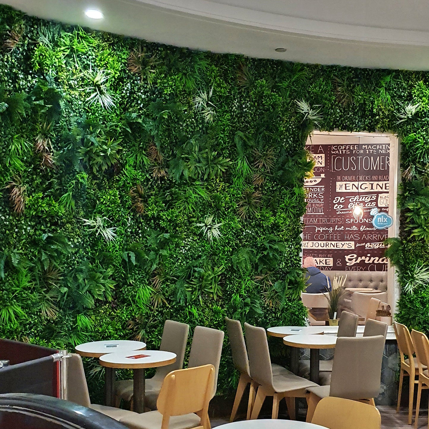 Artificial Spring Green Living Wall Panel