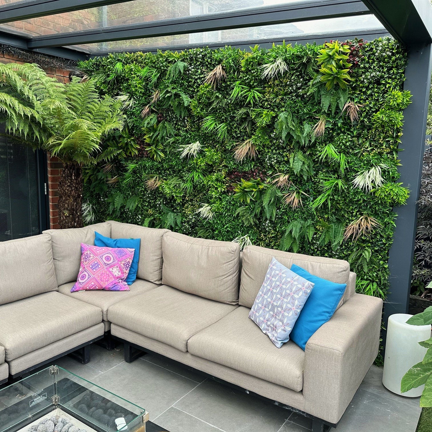 Artificial Spring Green Living Wall Panel