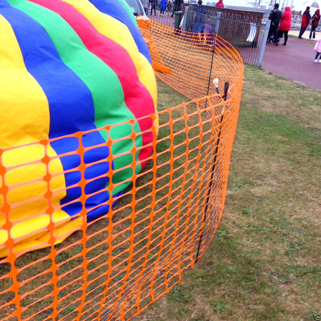 Orange Barrier Mesh Fence