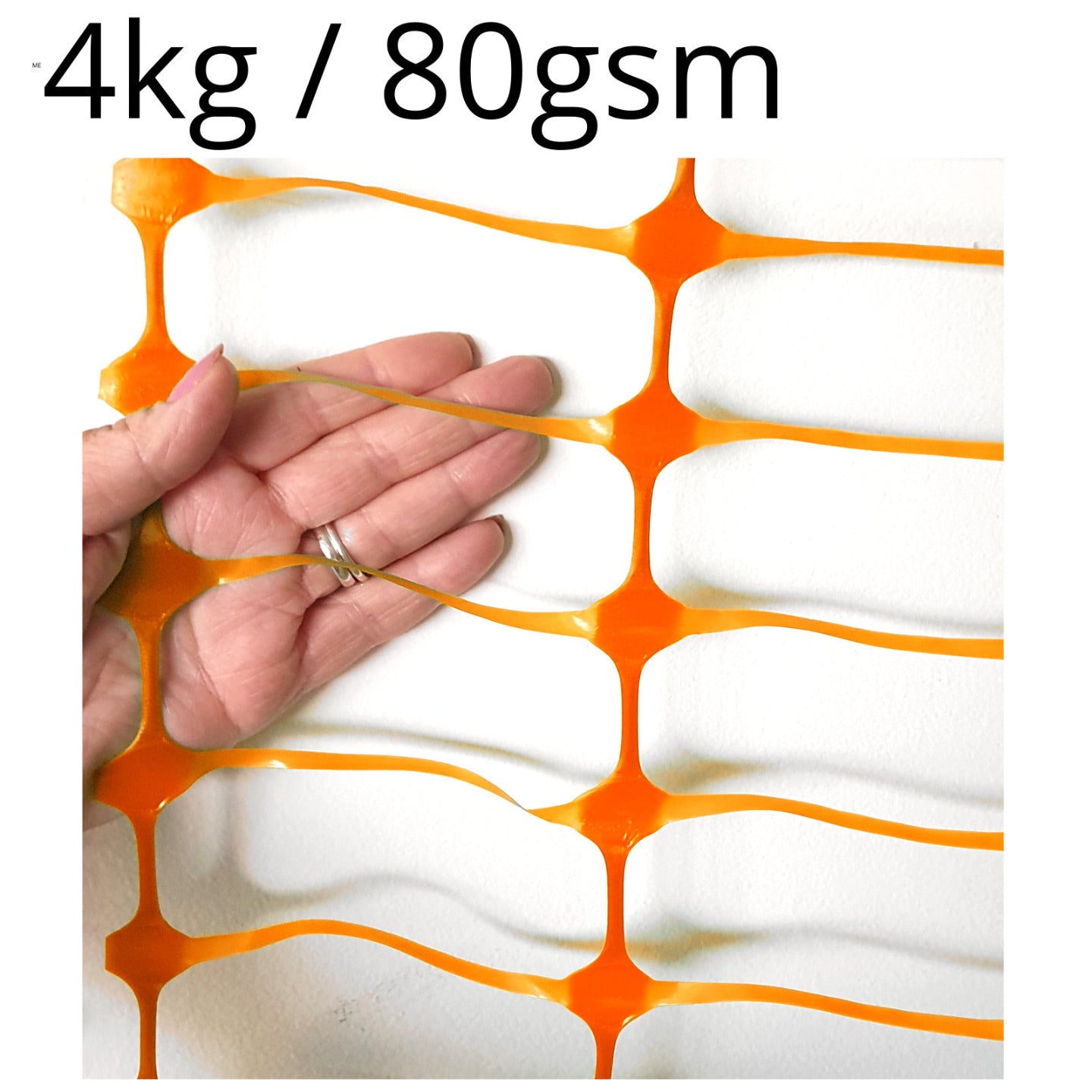 Orange Barrier Mesh Fence 80gsm
