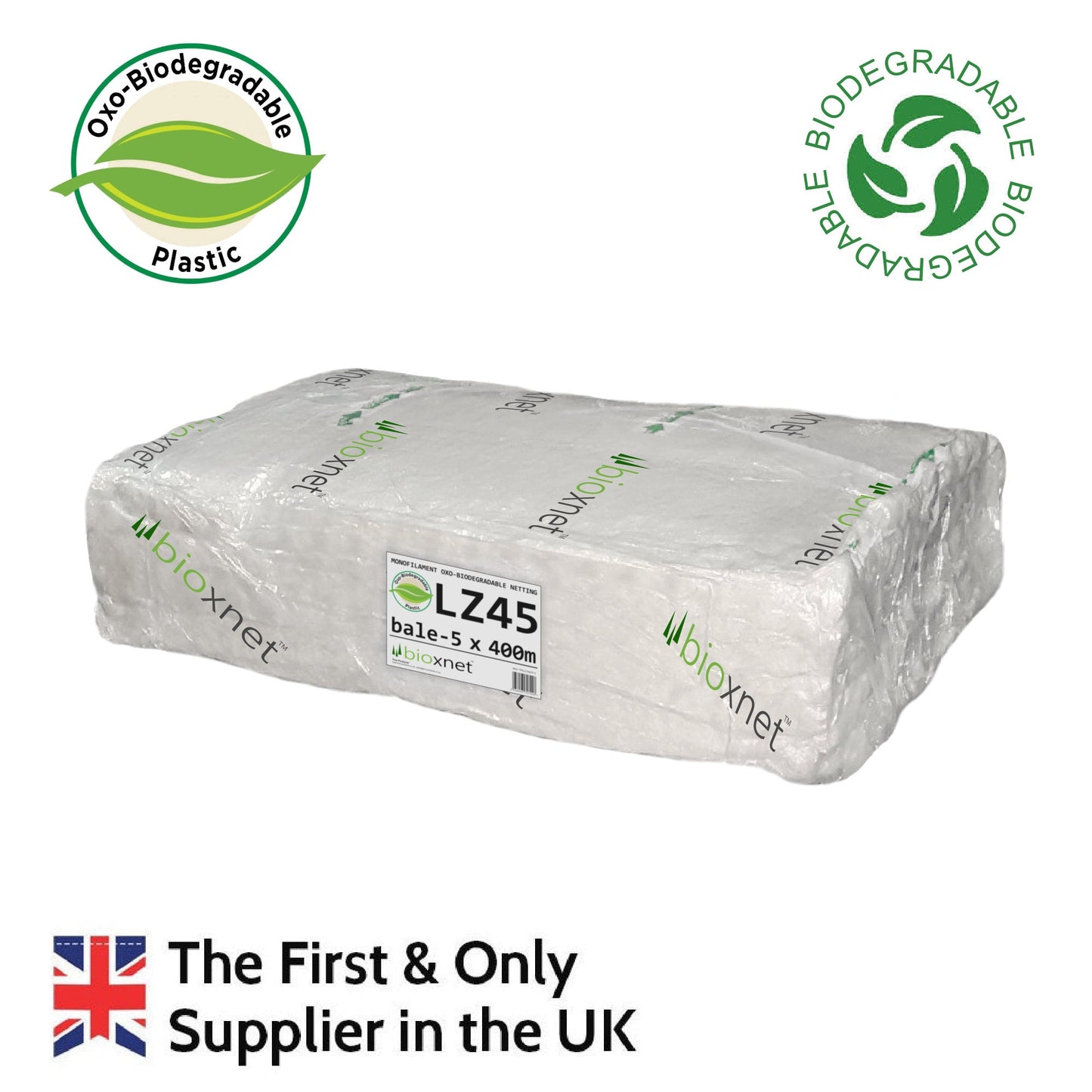 Short Date LZ45 Oxo-Biodegradable Tree Netting Bale - 2000m