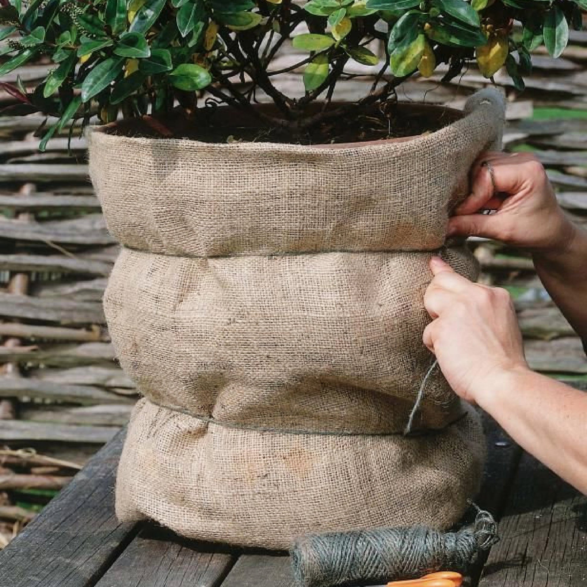 Natural Jute Hessian Fabric Roll - 1m x 5m