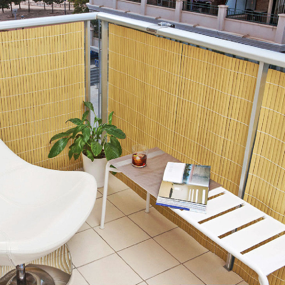 Artificial Bamboo Screening - Two Sided - 4m roll