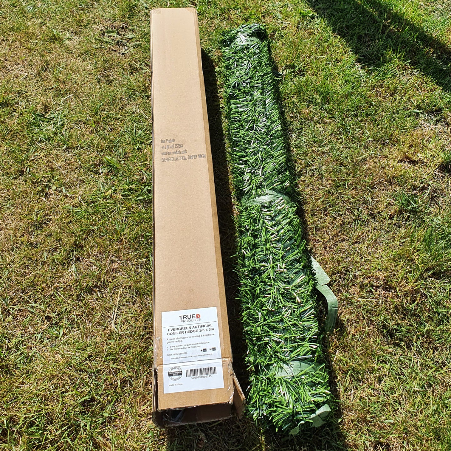 Artificial Evergreen Conifer Hedge Fence