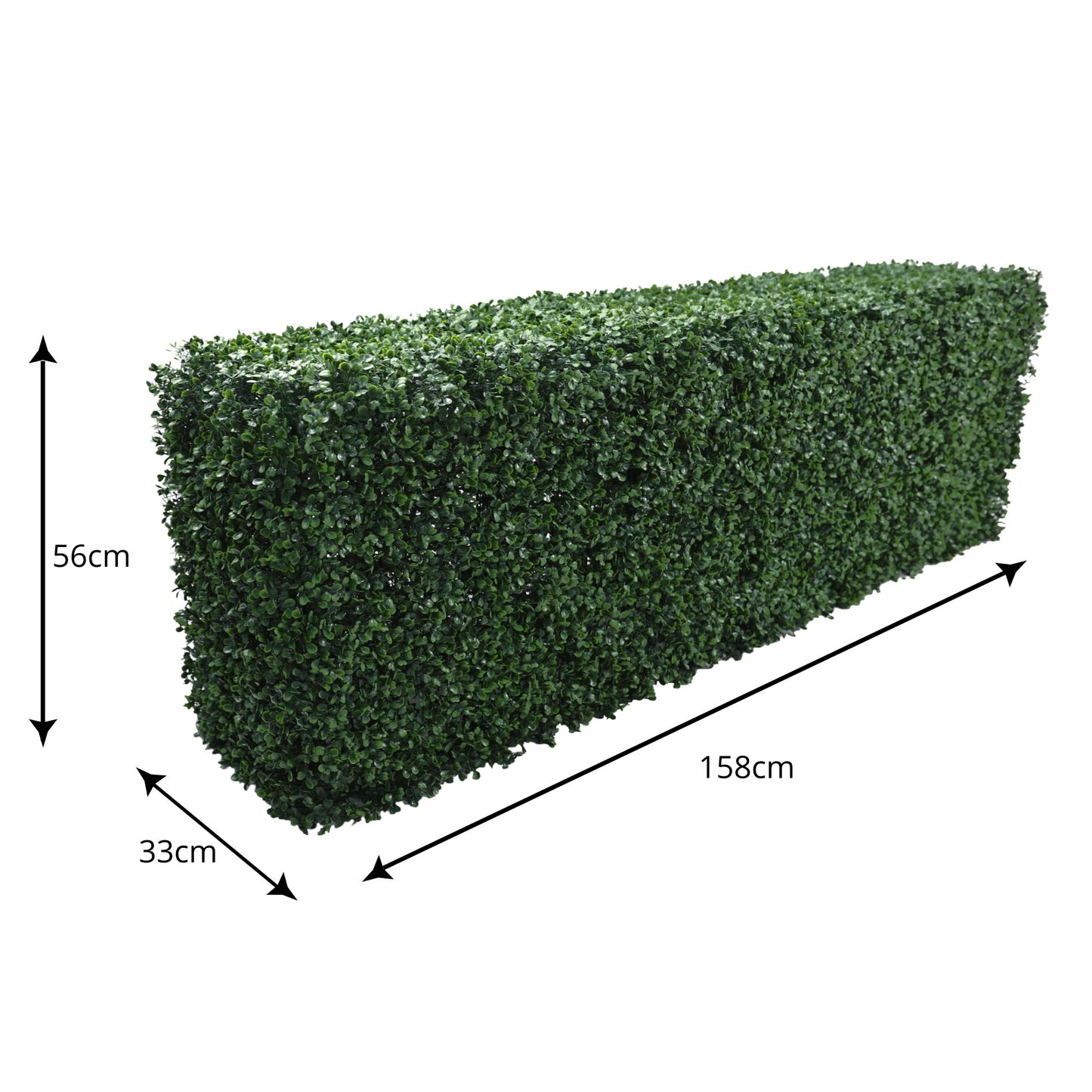 Freestanding Artificial Boxwood Hedge 158cm x 56cm