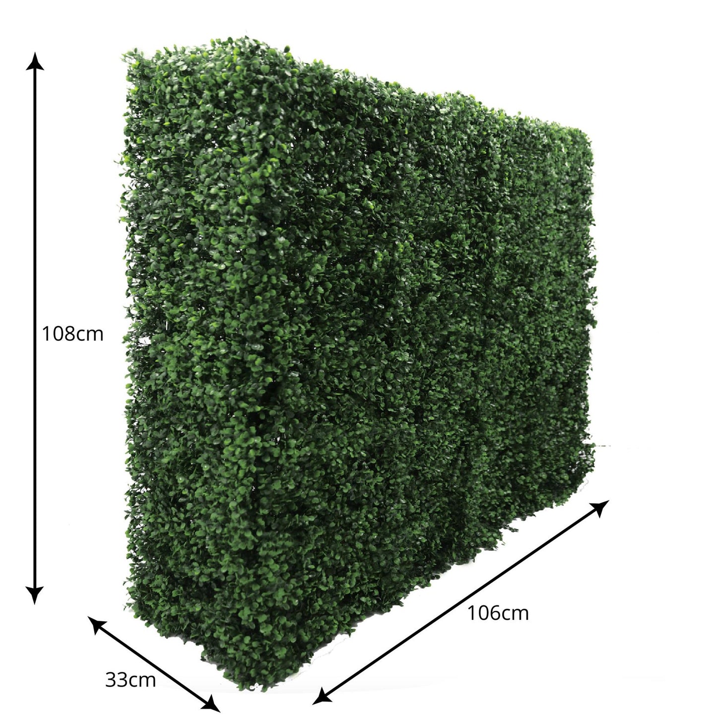 Freestanding Artificial Boxwood Hedge 106cm x 108cm