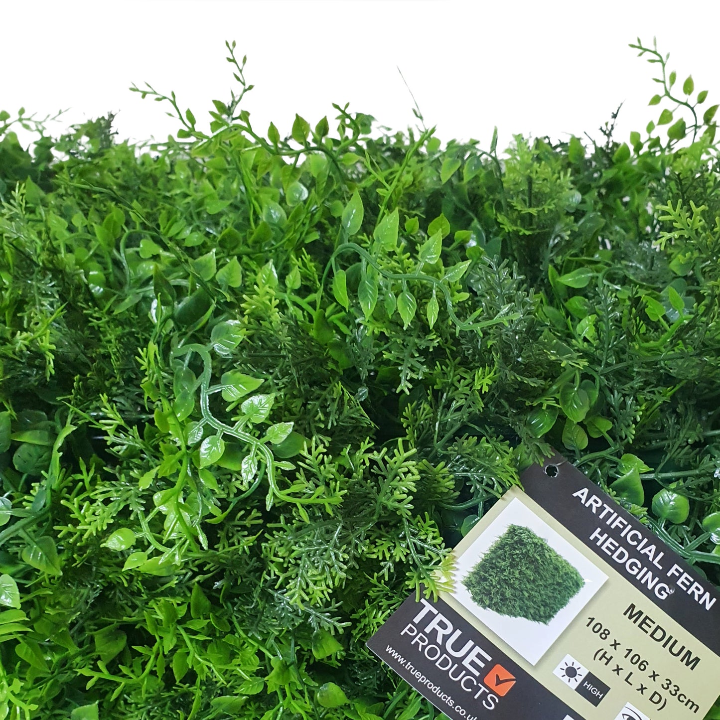 Freestanding Artificial Fern Hedge
