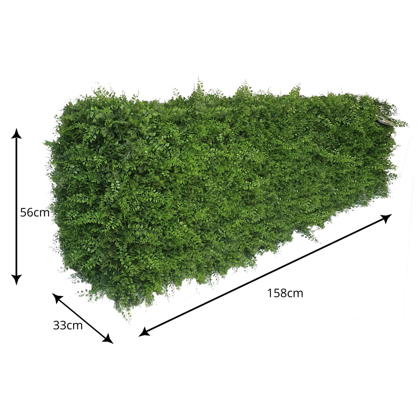 Freestanding Artificial Fern Hedge 158cm x 56cm