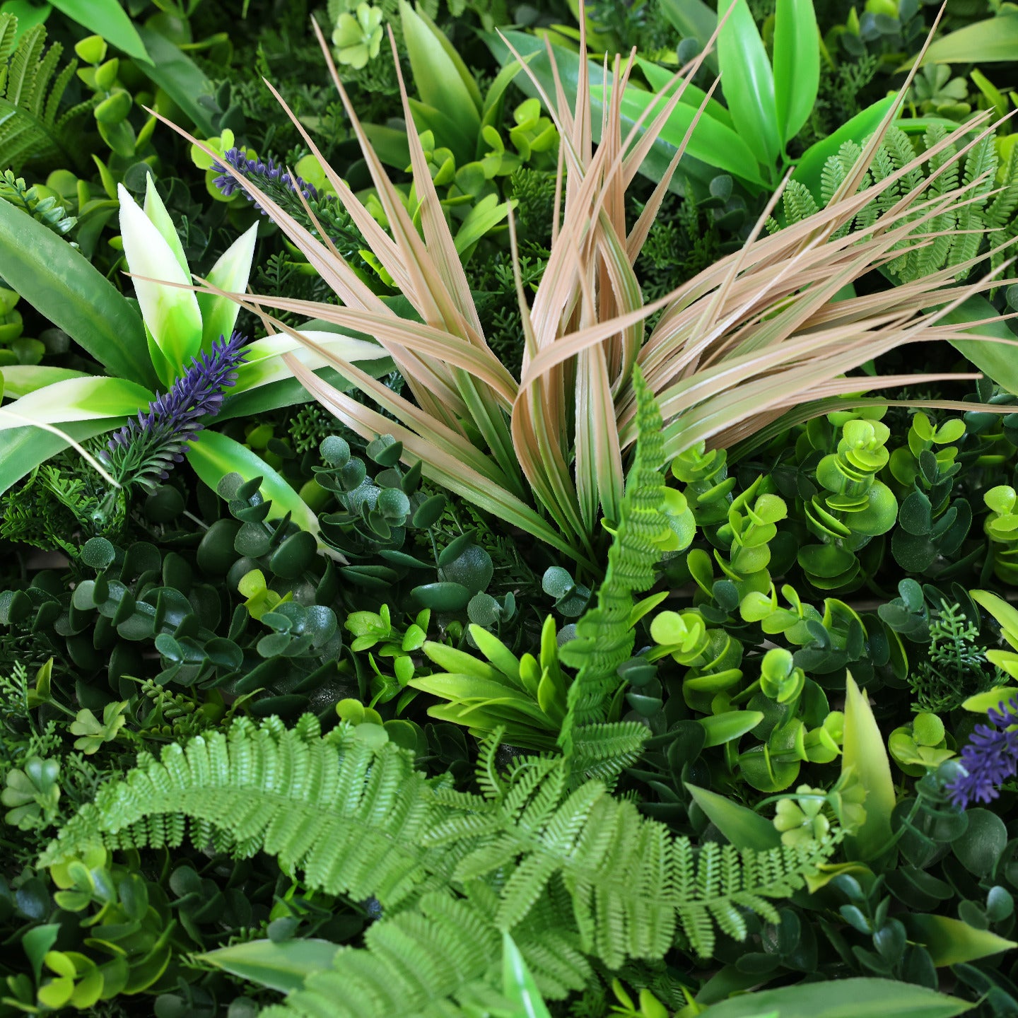 Premium Artificial Grassy Fern Green Living Wall Panel 1m x 1m