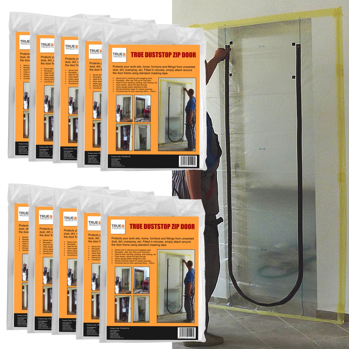 True Dust Stop Zip Door Kit