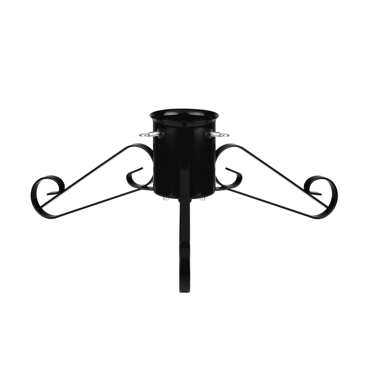 Traditional Scroll Leg Metal Tree Stand - Black