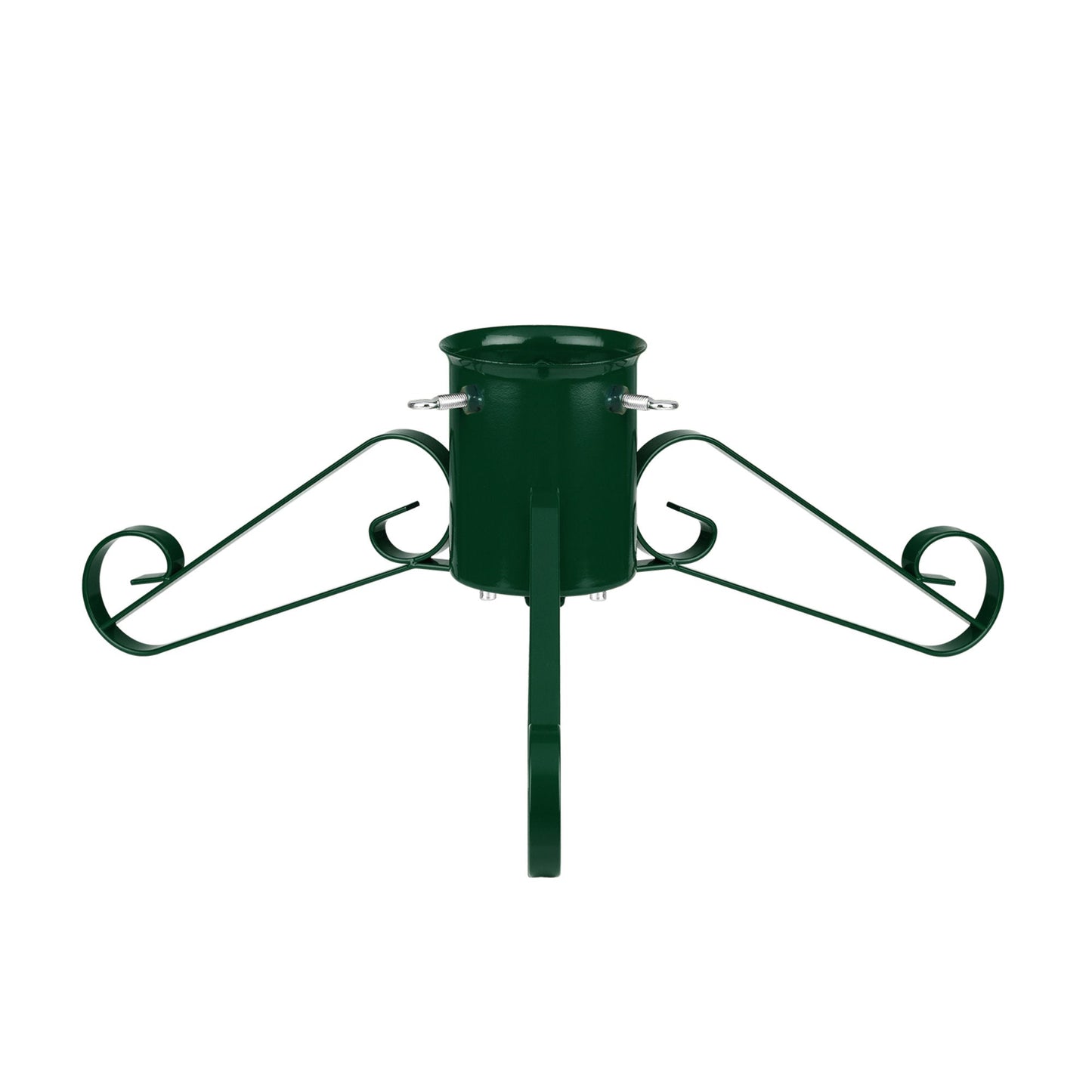 Small Traditional Scroll Leg Metal Tree Stand - Green