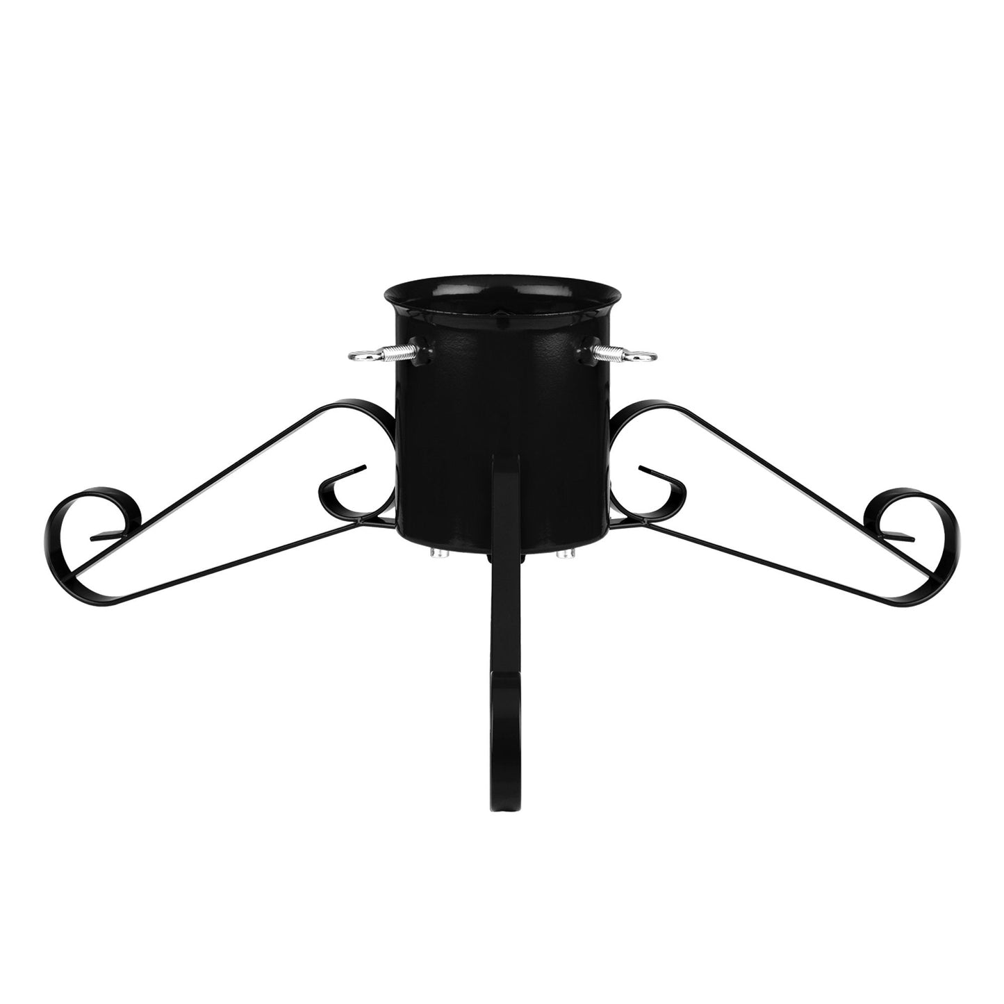 Traditional Scroll Leg Metal Tree Stand - Black