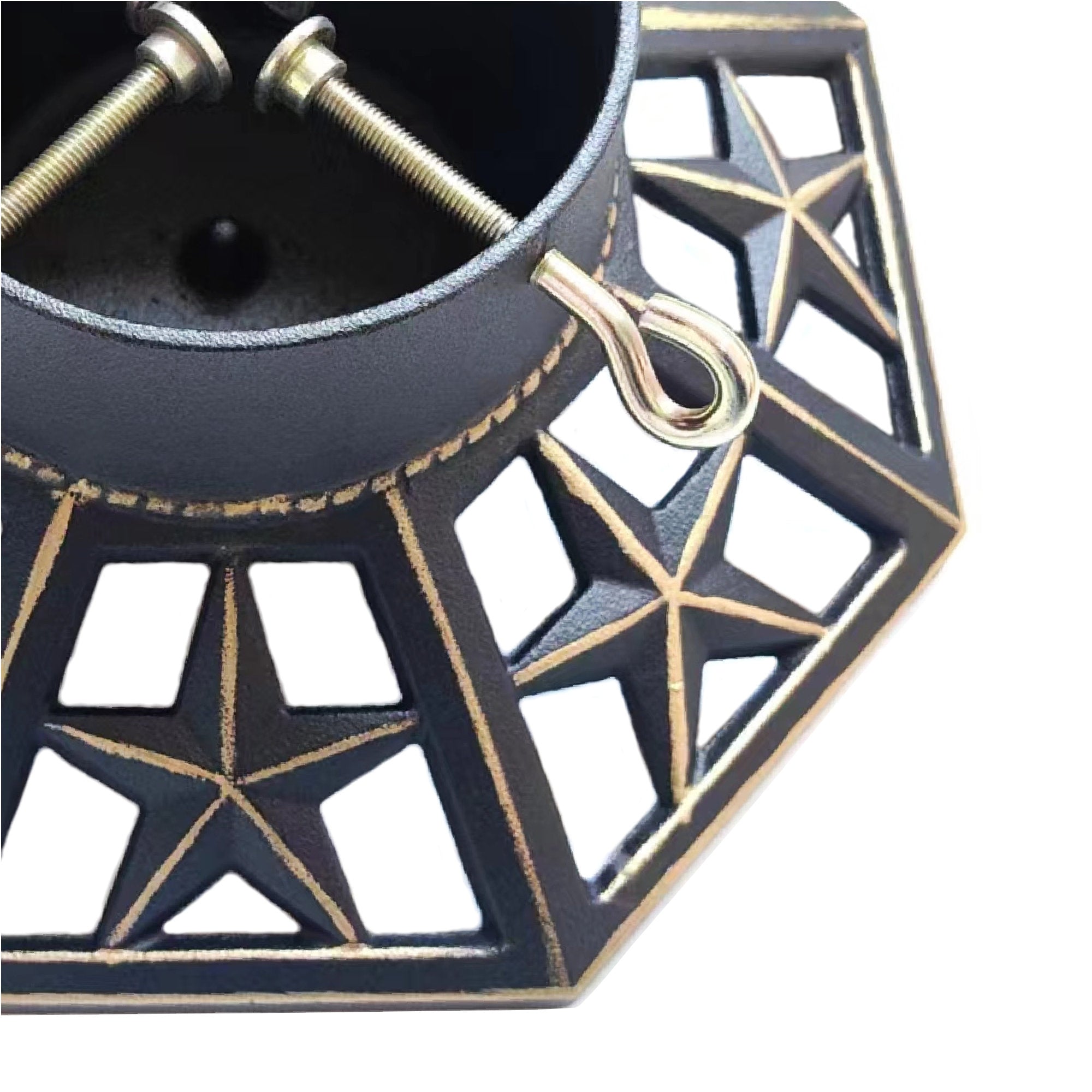 Octagonal Tree Riser Cast Iron Octagonal Gold Star 14