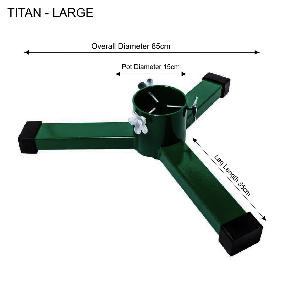 Titan Large Heavy Duty Metal Christmas Tree Stand