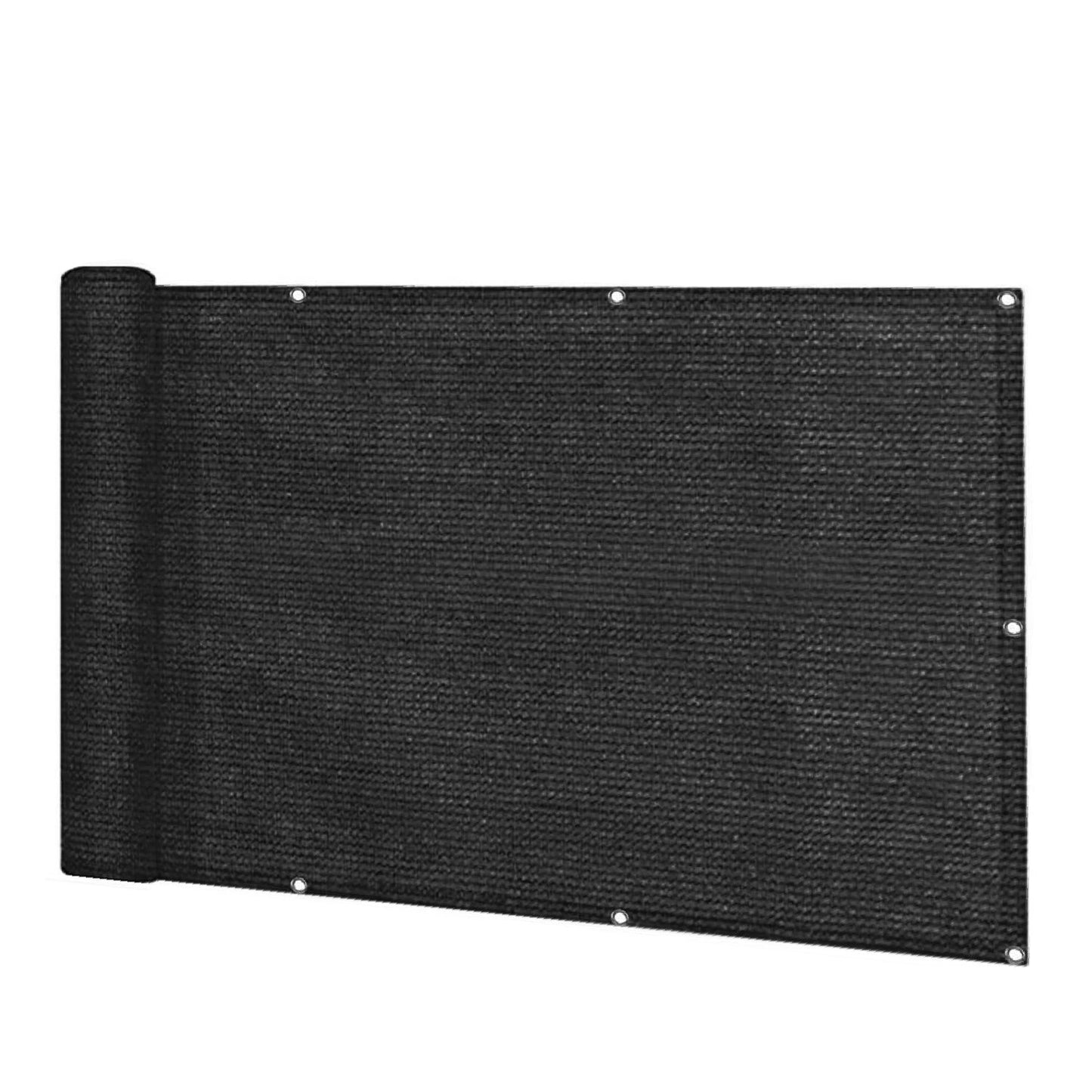 Black Privacy & Balcony Screening Net - Heavy Duty 180gsm with Eyelets