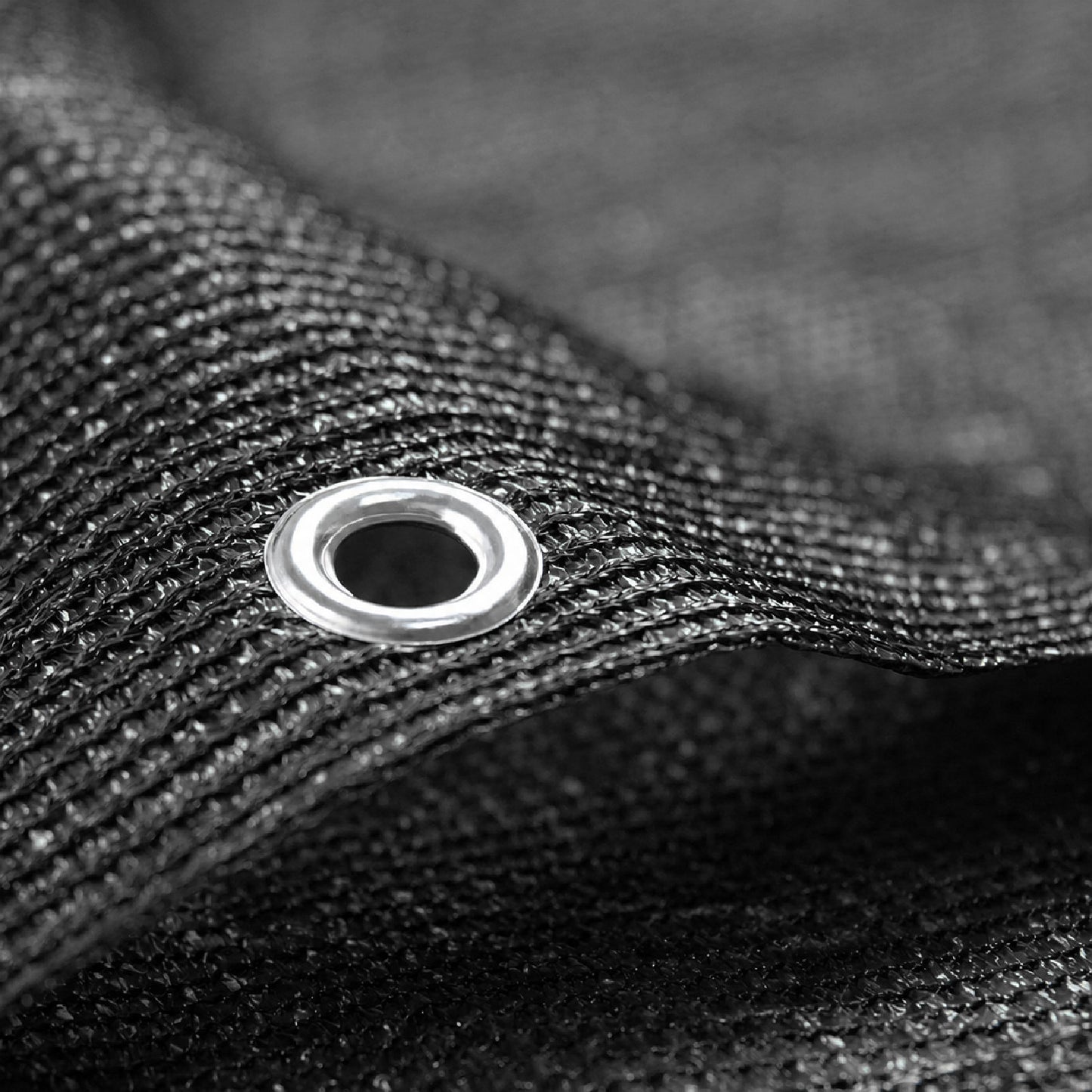 Black Privacy & Balcony Screening Net - Heavy Duty 180gsm with Eyelets
