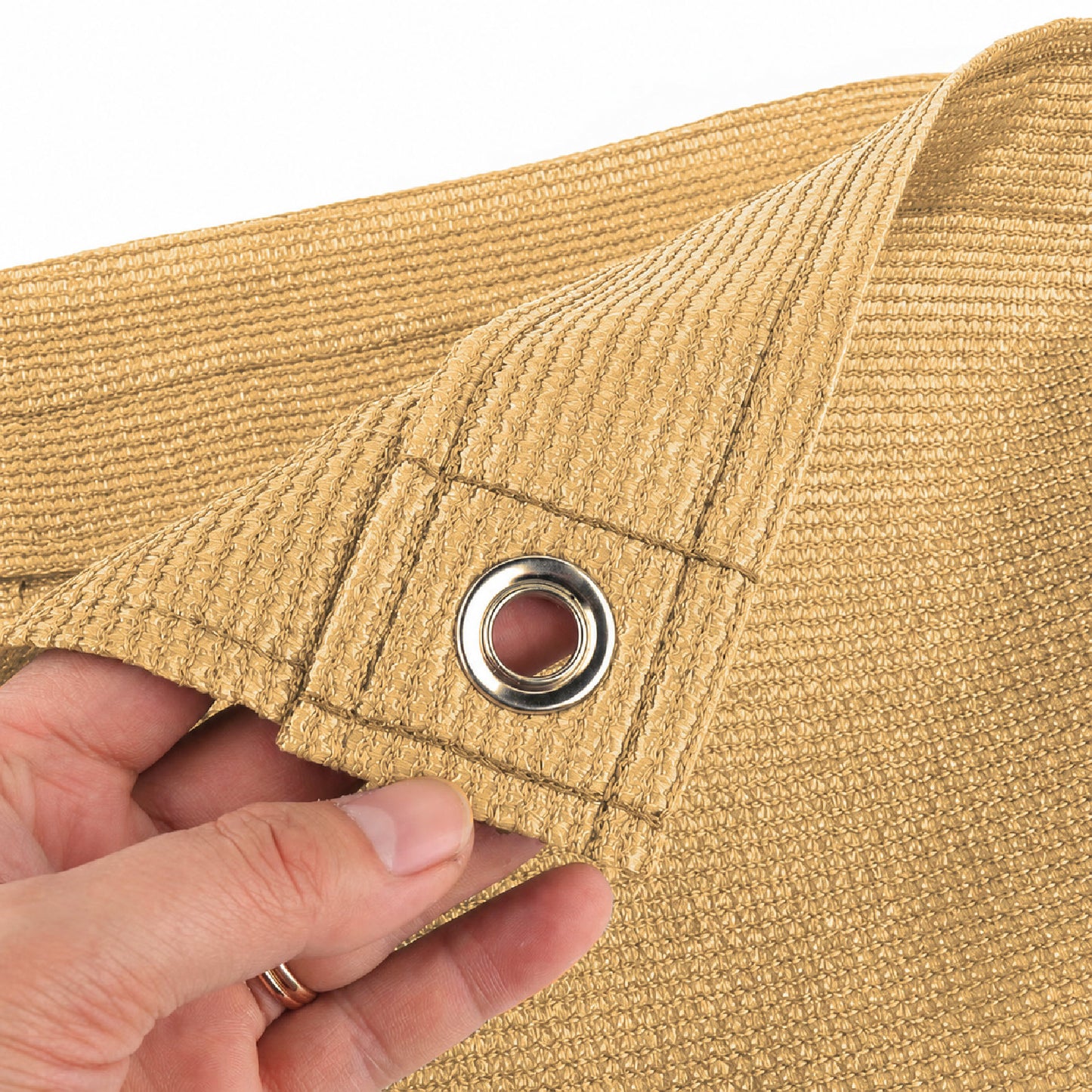 Sand Privacy & Balcony Screening Net - Heavy Duty 180gsm with Eyelets