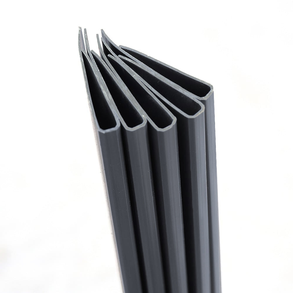 Edging / Stabilising Strips for PVC Screening - Grey 4 Pack