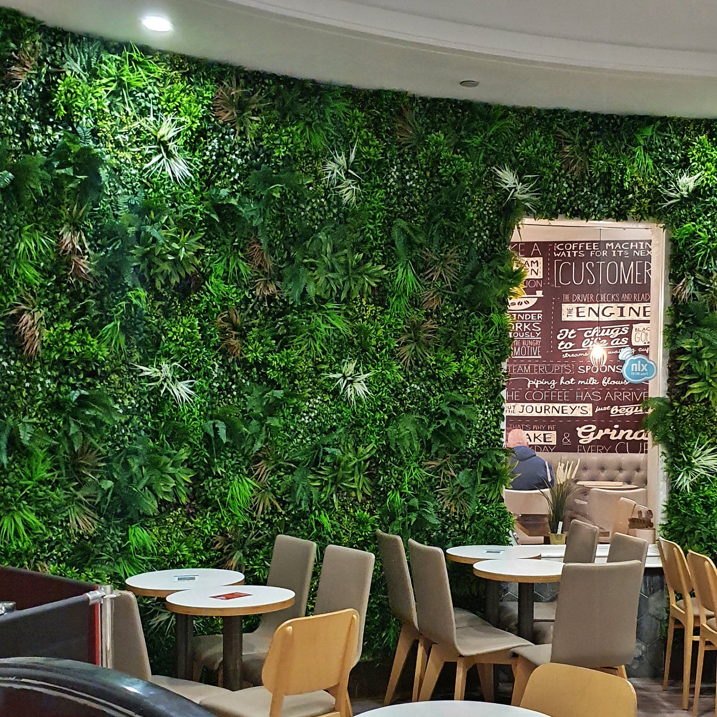 Artificial Spring Green Living Wall Panel 