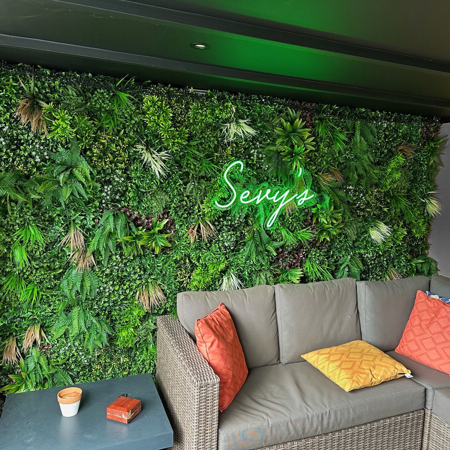 Artificial Spring Green Living Wall Panel 