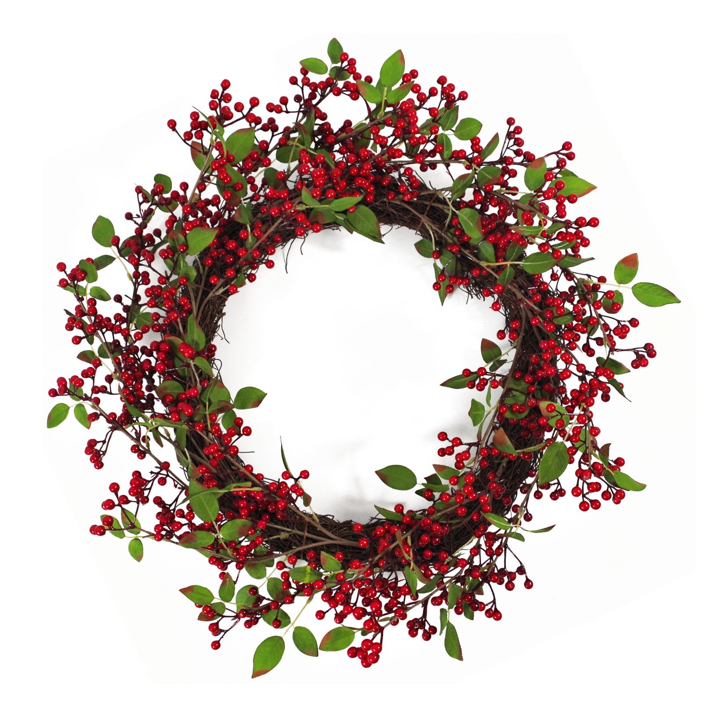 60cm Christmas Winter Wreath - Red Berry Floristry Wreath