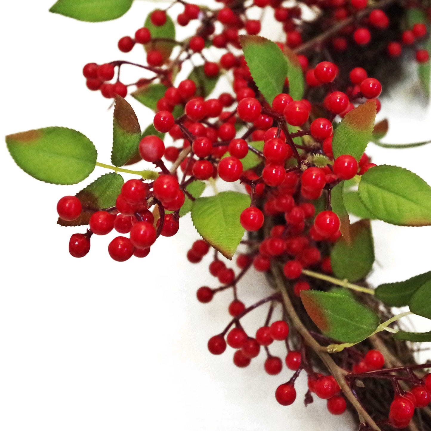 60cm Christmas Winter Wreath - Red Berry Floristry Wreath