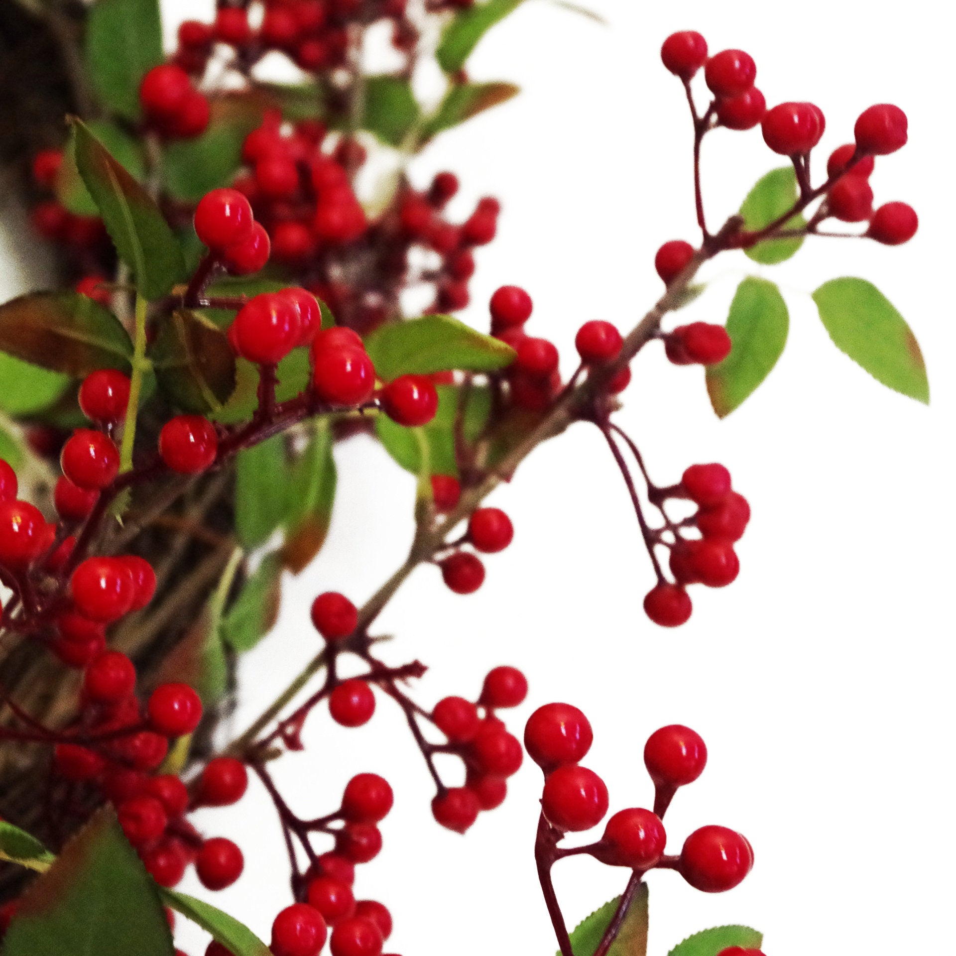 60cm Christmas Winter Wreath - Red Berry Floristry Wreath