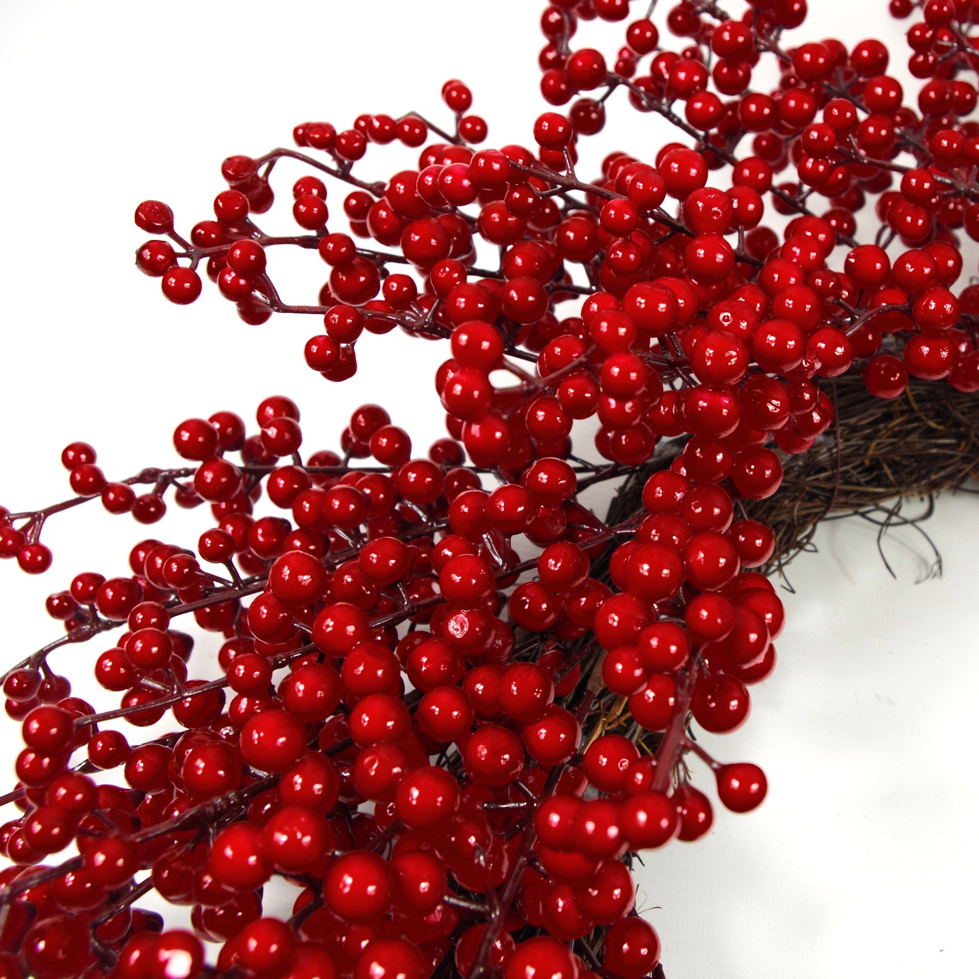 60cm Christmas Wreath - Luxury Red Berry