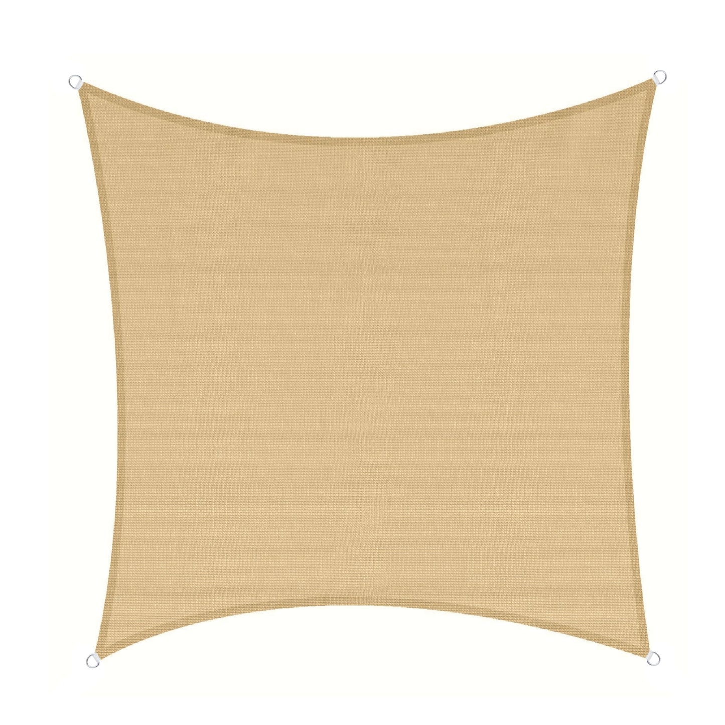 3m Square Shade Sail - Sand | Fixing Kit Included