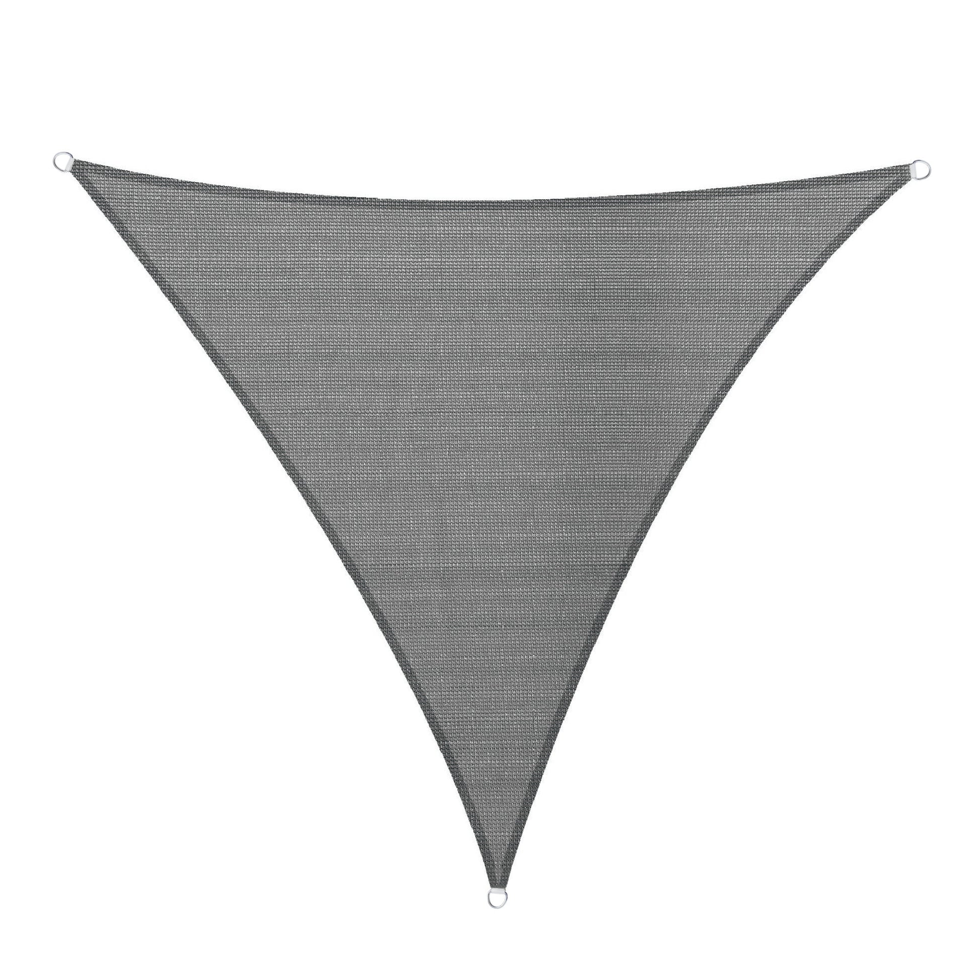 3m Triangle Shade Sail – Grey | Fixing Kit Included