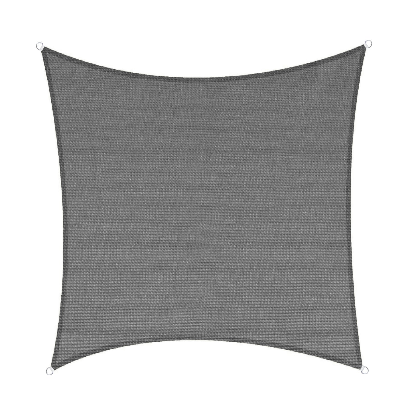3m Square Shade Sail - Grey | Fixing Kit Included