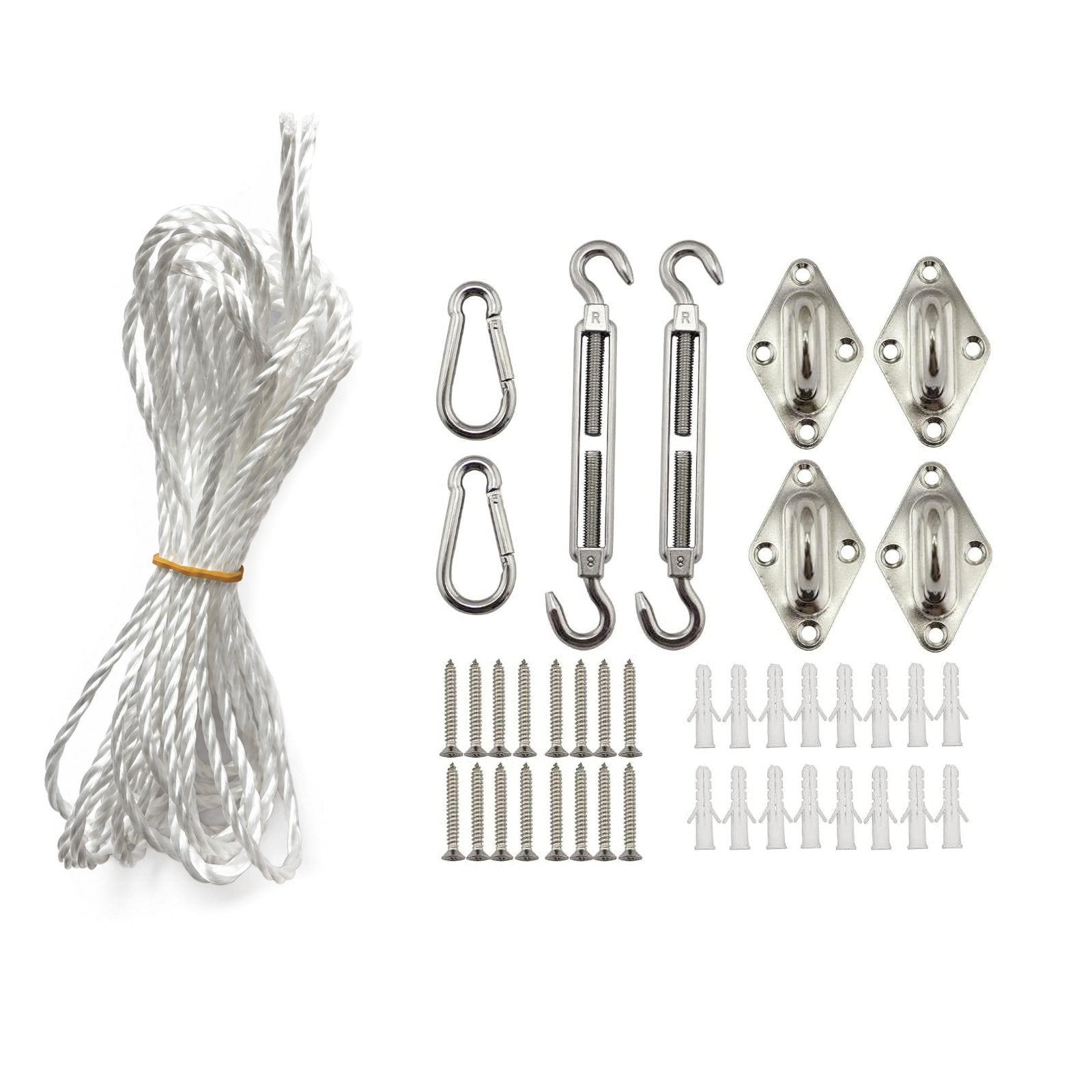 3m Square Shade Sail Fixing Kit