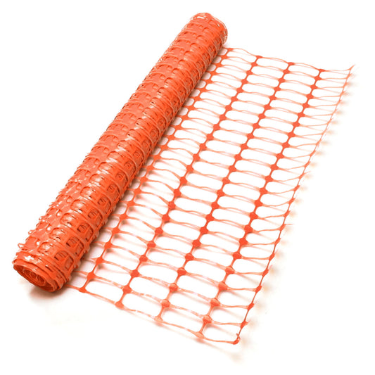 Orange Plastic Barrier Mesh Fence Medium 5.5kg - 50m