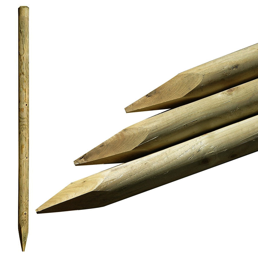 Round Walnut Posts 50mm Machined Round Wooden Posts Pressure Treated – Premier Netting