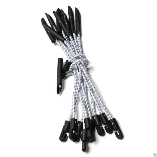 Elastic Bungee Toggle Tie Down Shock Cord - 10 Pack