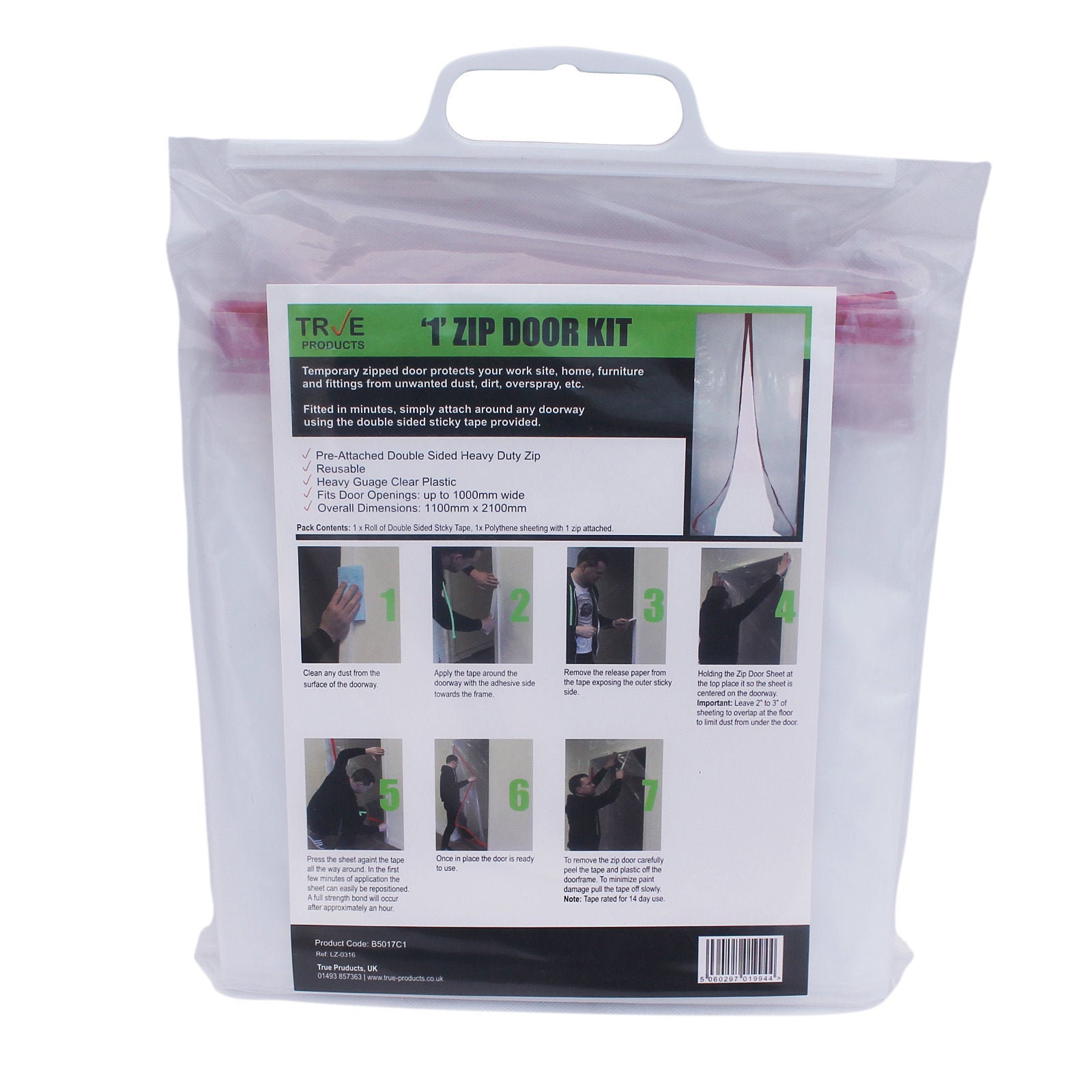 1 Zip Dust Door Kit - Dust Prevention Door