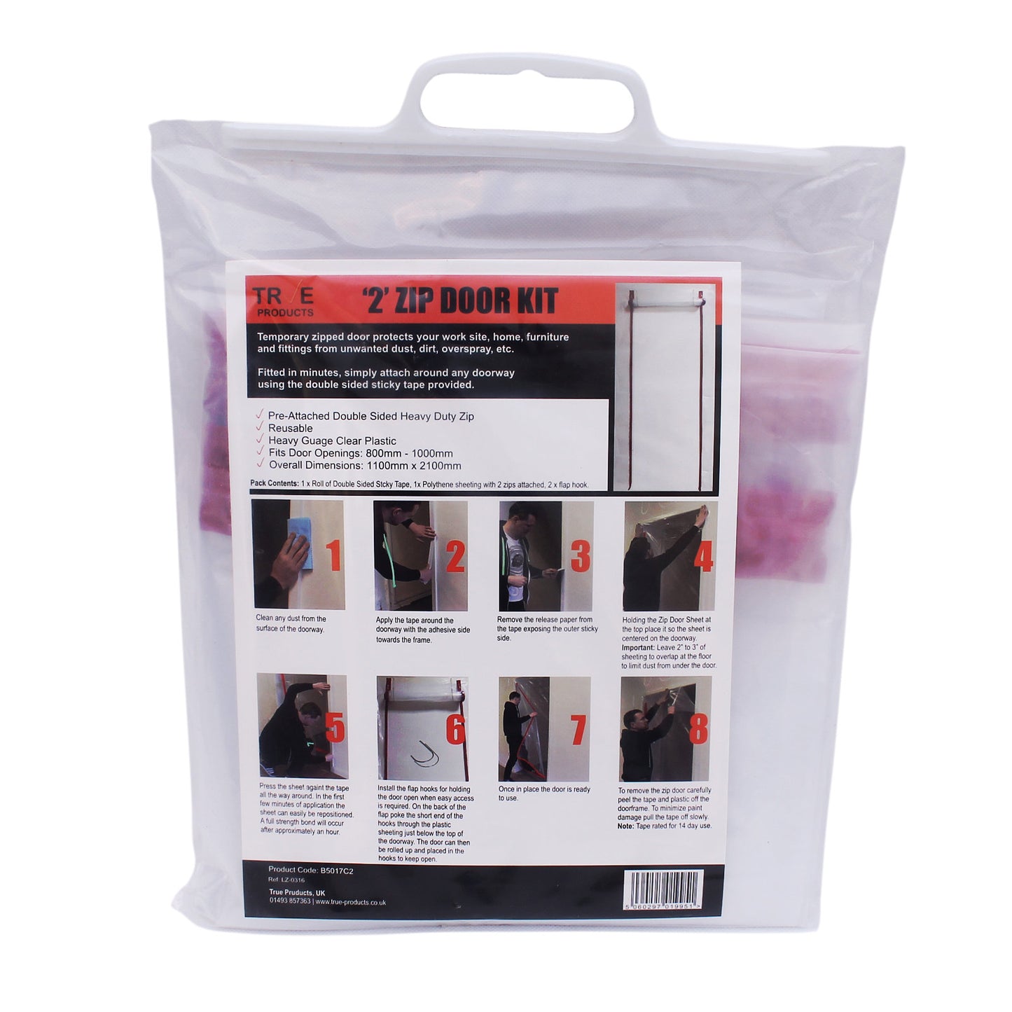 2 Zip Dust Door Kit - Dust Prevention Door