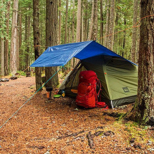 Waterproof Tarpaulin Groundsheet - Blue