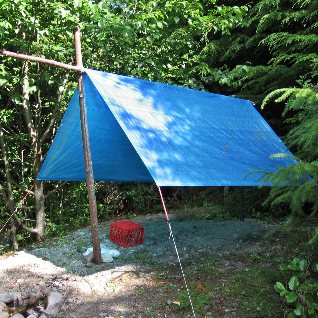 Waterproof Tarpaulin Groundsheet - Blue