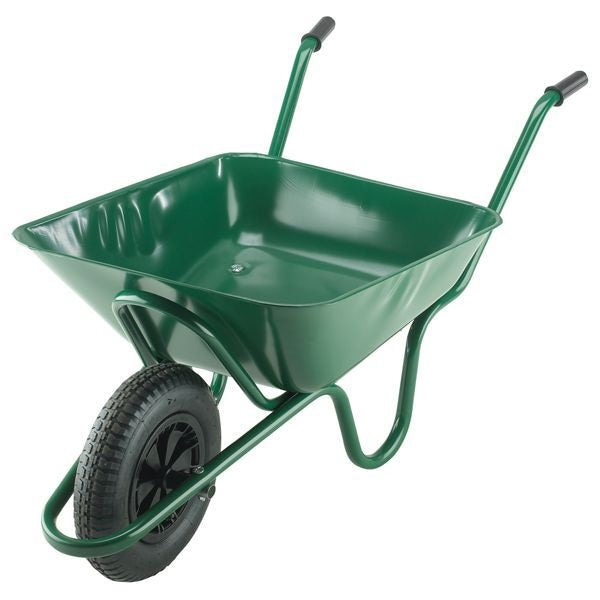 90 Litre Heavy Duty Metal Wheelbarrow with Pneumatic Tyre