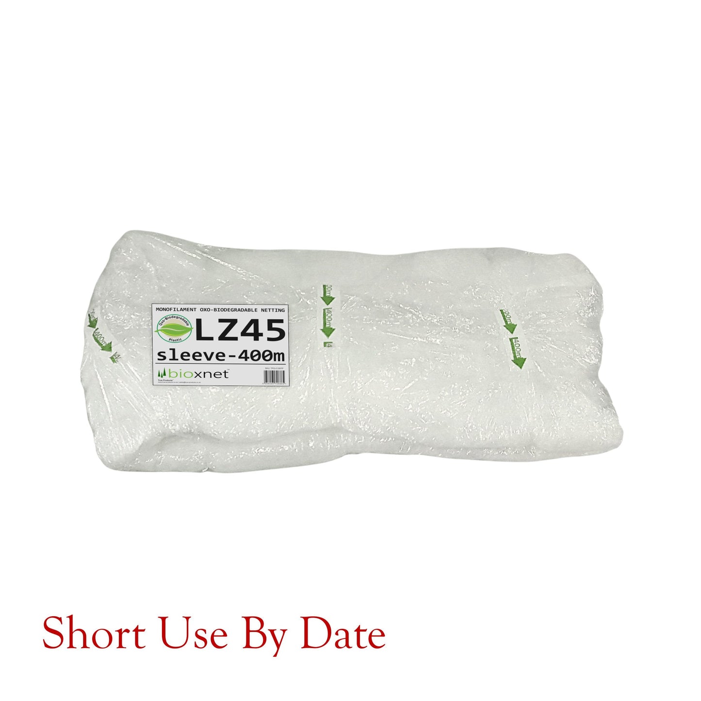 Short Date LZ45 Oxo-Biodegradable Tree Netting Sleeve - 400m