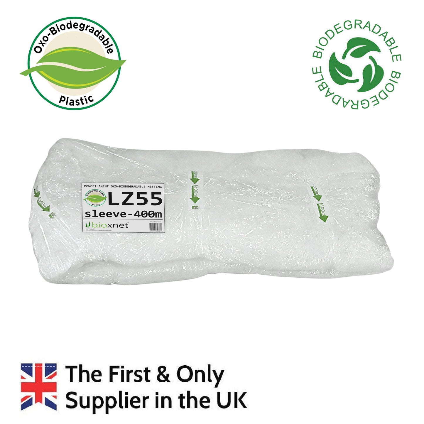 LZ55 Oxo-Biodegradable Tree Netting Sleeve - 400m