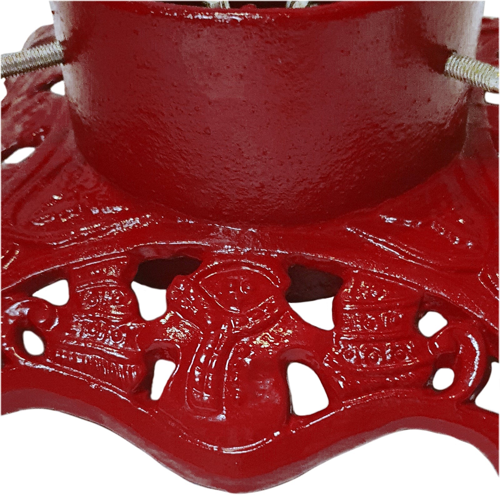 Cast Iron Red Snowman 12" Christmas Tree Stand