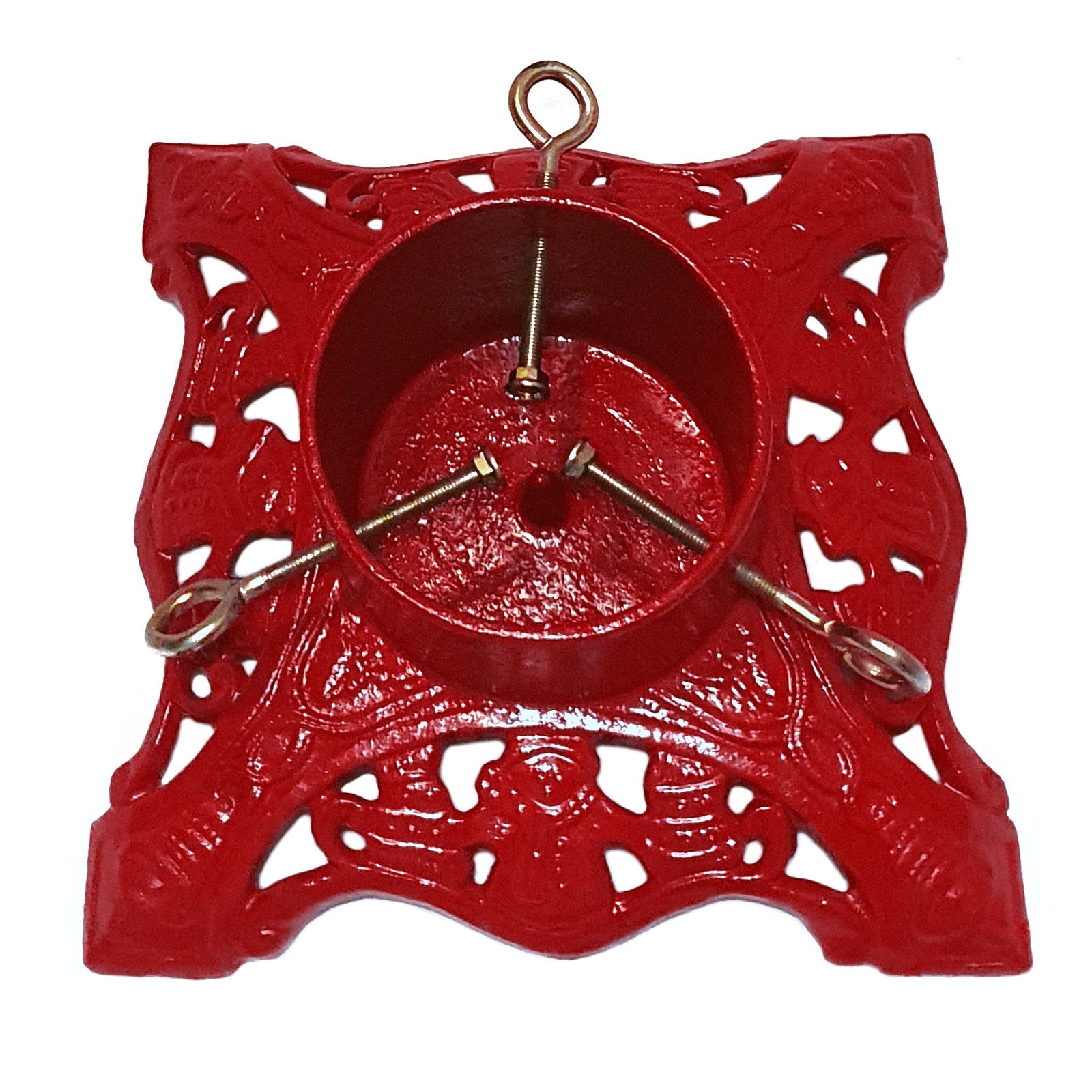 Cast Iron Red Snowman 12" Christmas Tree Stand