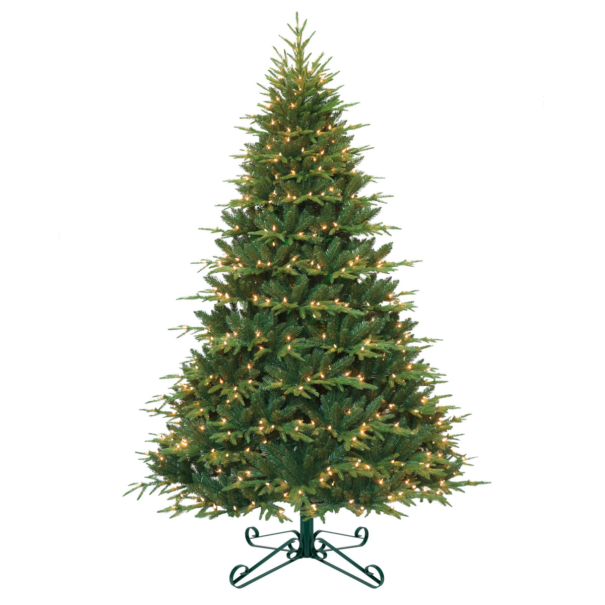 Traditional Scroll Leg Artificial Christmas Tree Stand - Green