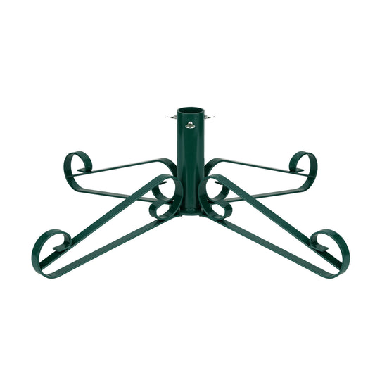 Traditional Scroll Leg Artificial Christmas Tree Stand - Green