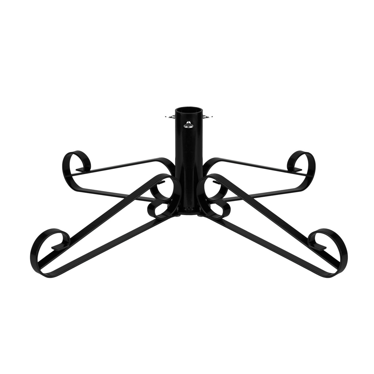 Traditional Scroll Leg Artificial Christmas Tree Stand - Black