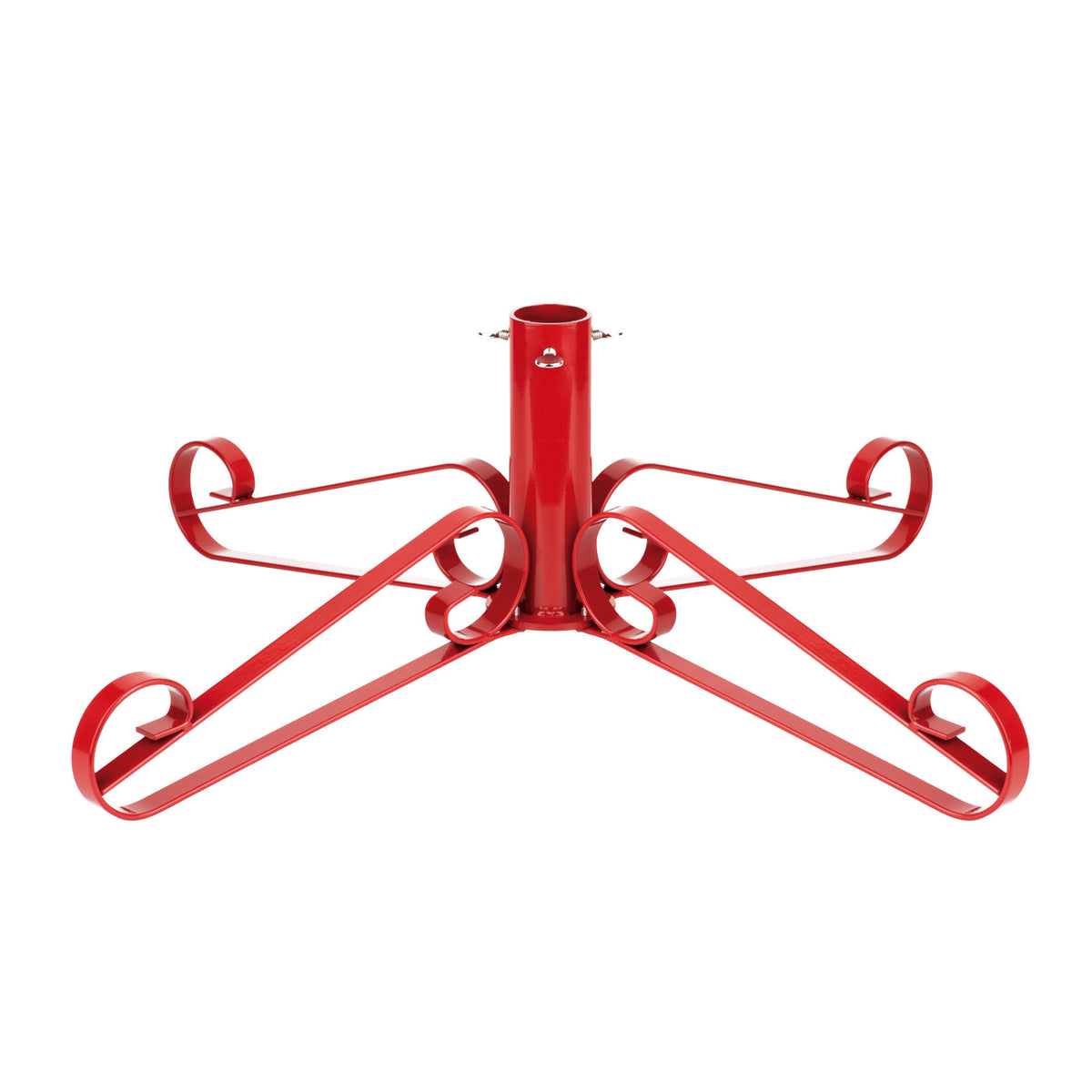 Traditional Scroll Leg Artificial Christmas Tree Stand - Red