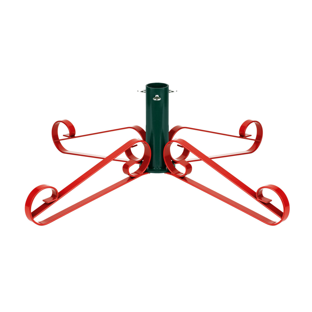 Traditional Scroll Leg Artificial Christmas Tree Stand - Red/Green